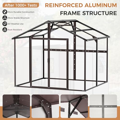 8x8 FT Large Resin Outdoor Storage Shed