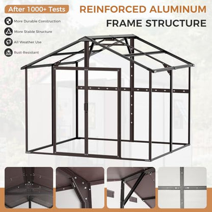 8x8 FT Large Resin Outdoor Storage Shed