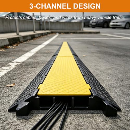 2 Pack Rubber Cable Protector Ramp (2 Count)