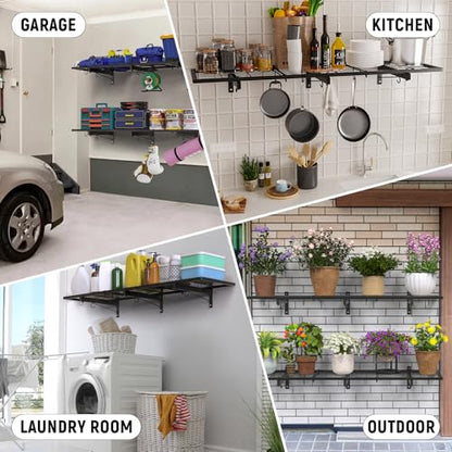 2 Pack Garage Wall Shelves (2 Count)