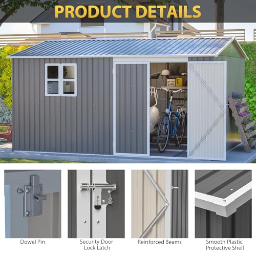 12x10 FT Outdoor Storage Shed
