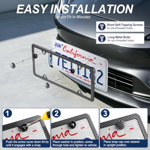 Carbon Fiber License Plate Frames