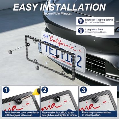 Carbon Fiber License Plate Frames