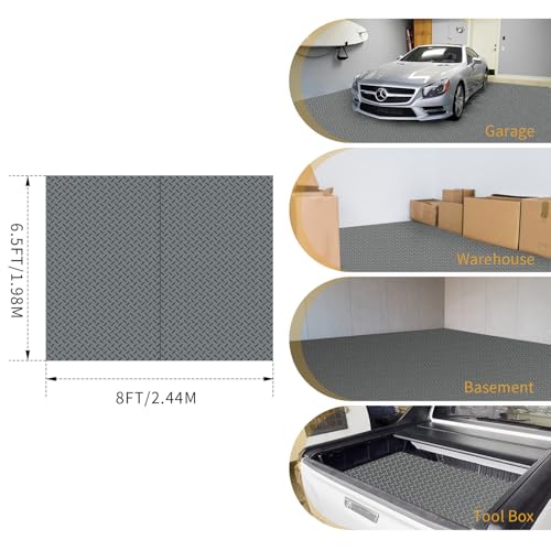 2Rolls 4x6.5FT Garage Floor Mat