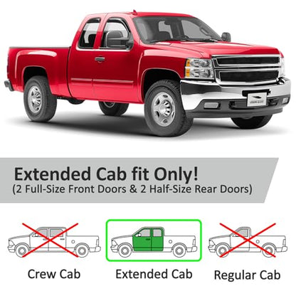 in Channel Extra Durable Rain Guards for Chevrolet