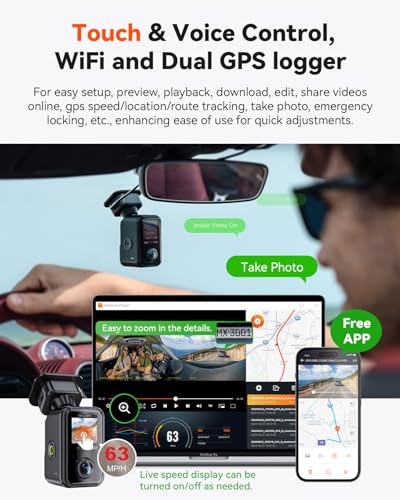 E360 Panoramic 2 Channel Fisheye Dash Cam