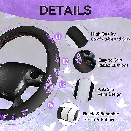 Universal Butterfly Car Seat Covers Front Set