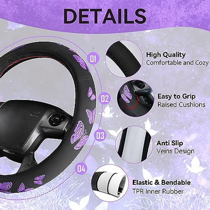 Universal Butterfly Car Seat Covers Front Set