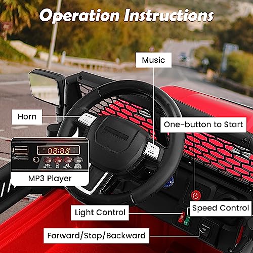 Ride on Car 12V Battery Powered Truck Vehicle with Remote Control