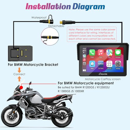 W502B 5" for BMW R1200GS R1250GS S1000XR Motorcycle
