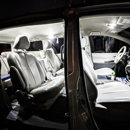 16 Pcs Super Bright 6000K White LED Interior Light
