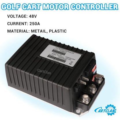 1510A-5201/1510A-5251 Golf Cart DC Motor Controller Suitable for 2000-2008 Club Car DS/Precedent Golf Cart, Black 48V 250A DC Controller Replace OEM# 1510A-5201/1510A-5251