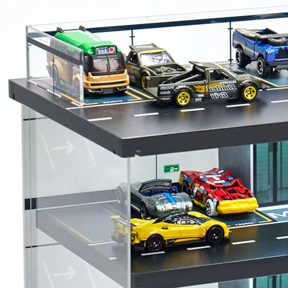 Display Case for Hot Wheels & Matchbox Cars with LED Light