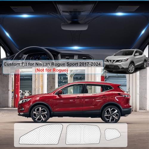 8pcs Thicken Full Window Sun Shades for Nissan Rogue Sport 2017