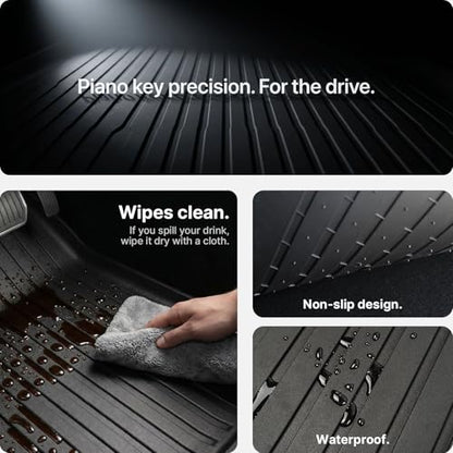 4 Pcs Floor Mats for Tesla Model Y Juniper Accessories 2025 2026 (4 Count)