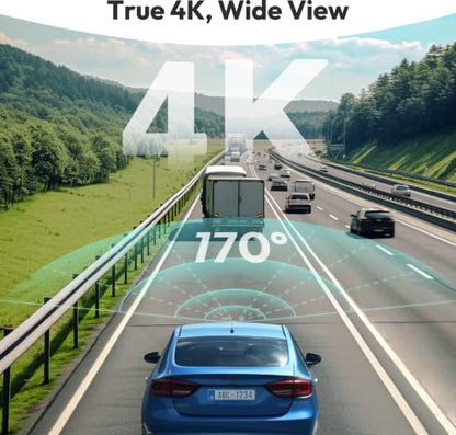 4k Dash Cam Front and Rear