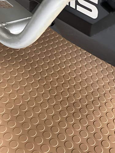 Large Coin Pattern Vinyl Garage Floor Protector Mat