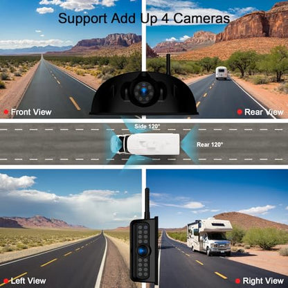 1080P 10" Wireless RV Backup Camera System for Furrion Pre