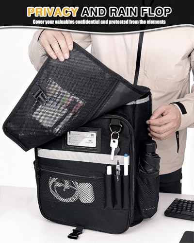 Car Front Seat Organizer with Accordion File Pocket