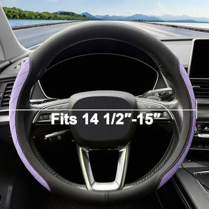 Nappa leather steering wheel cover