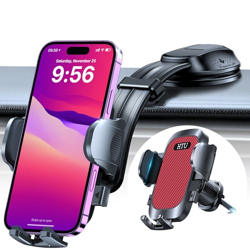 Upgraded Strongest Suction No Block View Bendable Arm Car Phone Holder
