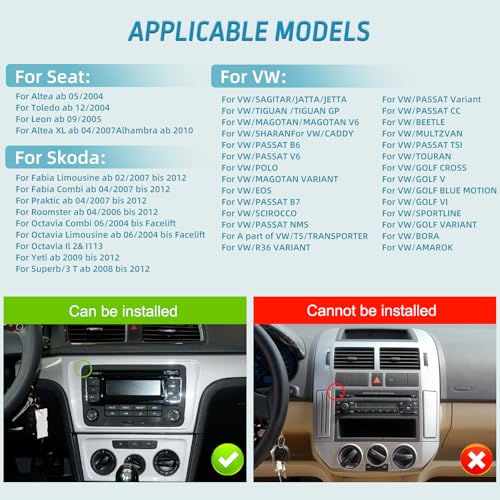 4G+64G] 9 inch Car Radio for VW Jetta Passat Seat Golf Tiguan Beetle
