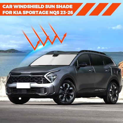 Foldable Front Windshield Sunshade fit for Kia Sportage 2023