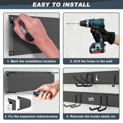 Wall Mounted Garage Tool Organizer