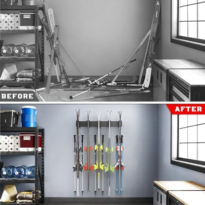 Ski Rack Wall Mounted Ski Storage Rack