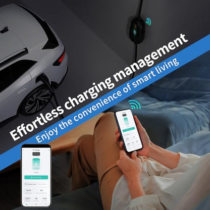 Level 2 EV Charger 40 Amp Portable J1772 Charger