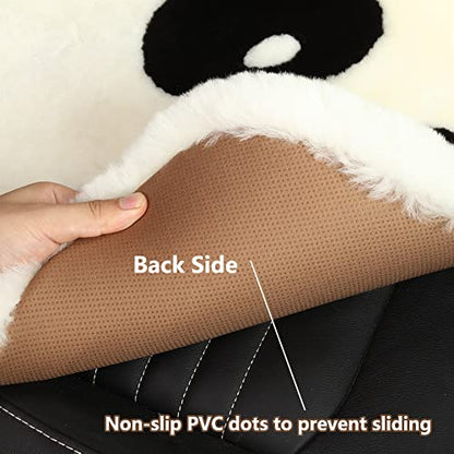 Genuine Sheepskin Car Seat Cushion Seat Covers for Cars Trucks SUV Comfort Seat Protector Pad for Car Driver Seat Car Accessories for Women Office Chair Car Decor