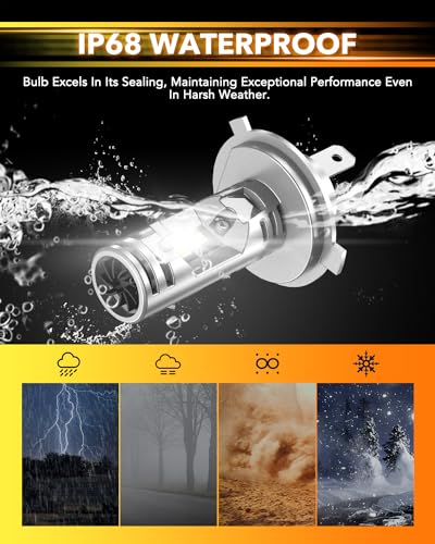 2025 Upgraded H4 9003 Bulb (2 Count)