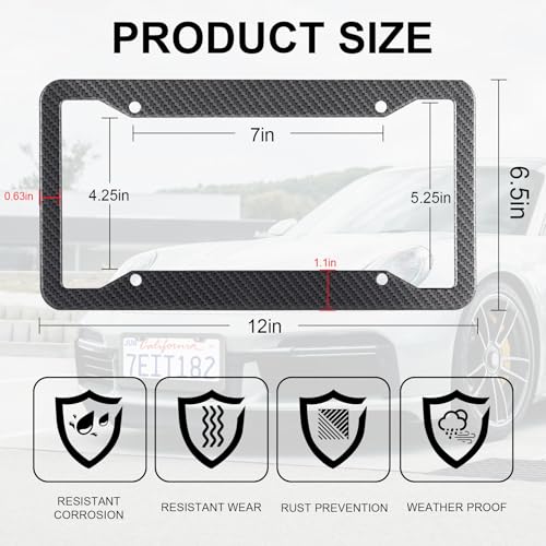 Carbon Fiber License Plate Frames