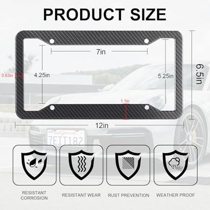 Carbon Fiber License Plate Frames