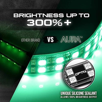 Aura Double Glow RGB Interior Show Car Lights with Remote Control