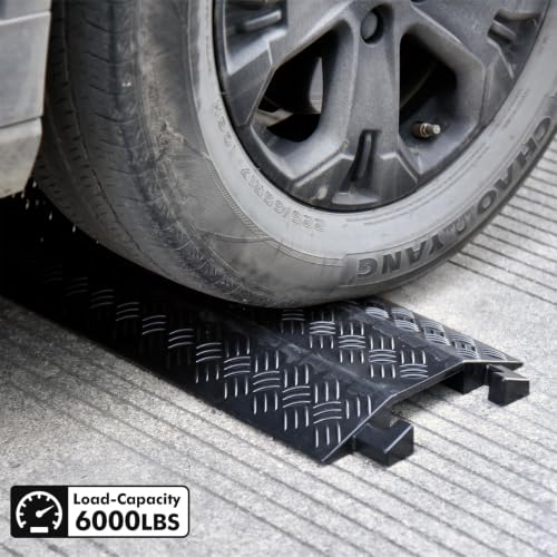 2 Pack 40" Rubber Floor Cable Cover (2 Count)