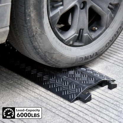 2 Pack 40" Rubber Floor Cable Cover (2 Count)