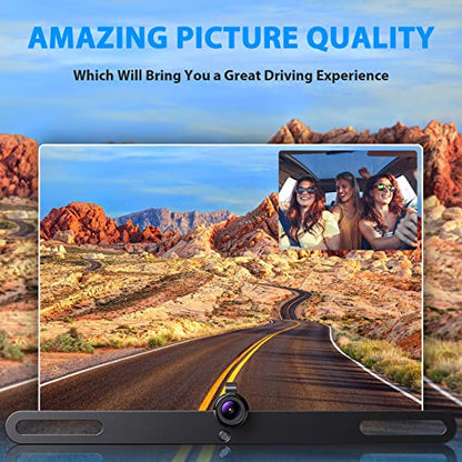 HD Backup Camera Rear View License Plate Reverse Camera Universal for Pickup Truck Car SUV 149° Perfect Angle Night Vision IP69K Level Waterproof A1XT02