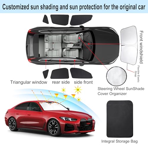 Window Shades for BMW i4 M50 2022 (7 Count)