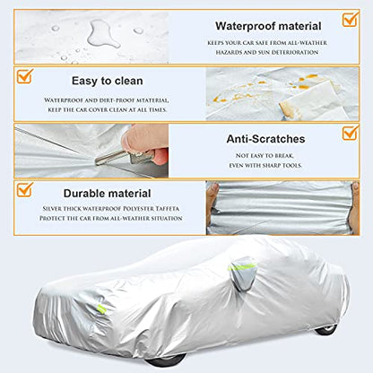 Car Covers Waterproof All Weather Snowproof Windproof