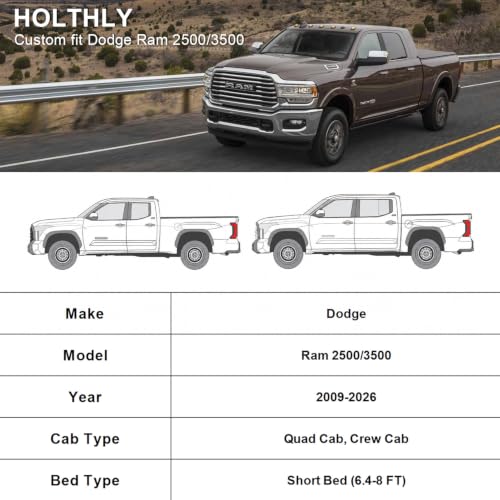 10 Layers Truck Cover Waterproof All Weather Custom Fit Dodge Ram 2500 3500