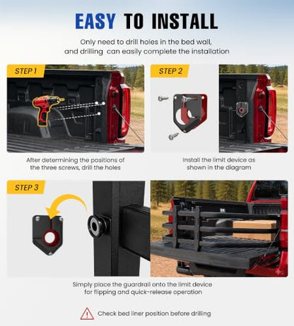 46" 54" Adjustable Truck Bed Extender