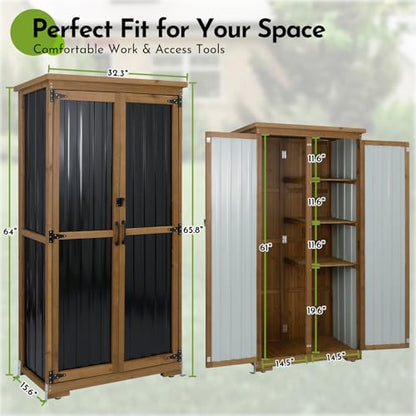 Outdoor Storage Cabinet with Shelf