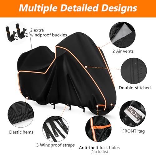 Motorcycle Cover for Harley Davidson Ultra Limited withTrunk Models