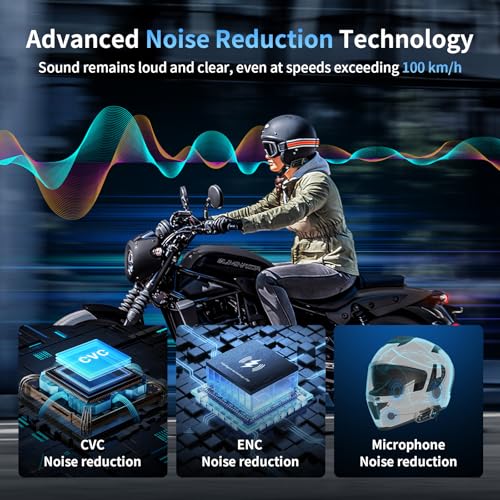 M1 S Air Motorcycle Bluetooth Headset with Music Sharing