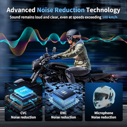 M1 S Air Motorcycle Bluetooth Headset with Music Sharing