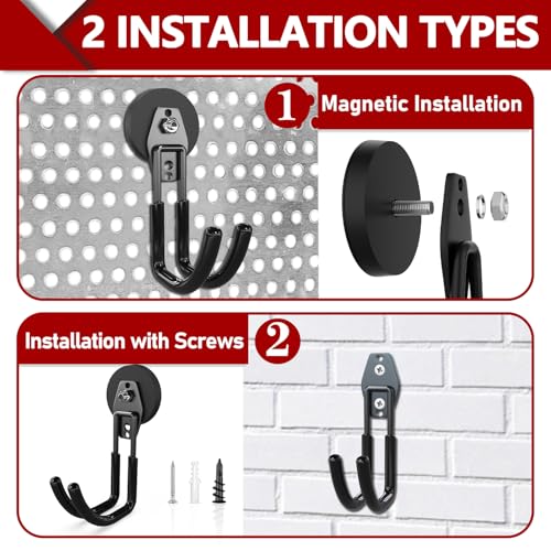 Heavy Duty Magnetic Hooks (2 Count)