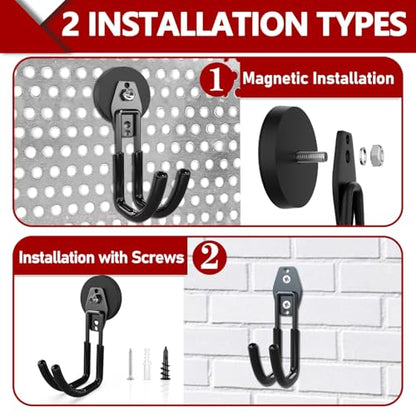 Heavy Duty Magnetic Hooks (2 Count)