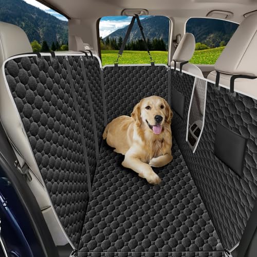 Waterproof Dog Back Seat Cover with Zipper Flap