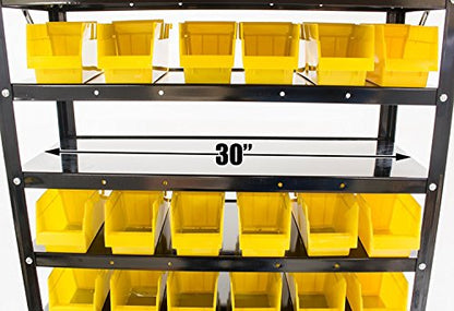 TLPB60 60 Parts Bin Shelving Organize with Plastic Bins for Garage